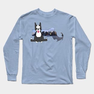 Massachusetts State Animal: Boston Terrier Long Sleeve T-Shirt